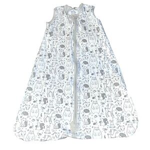 Mama Cheetah Wearable Blanket Size Large 12-18 Months Gray Animal Print Organic